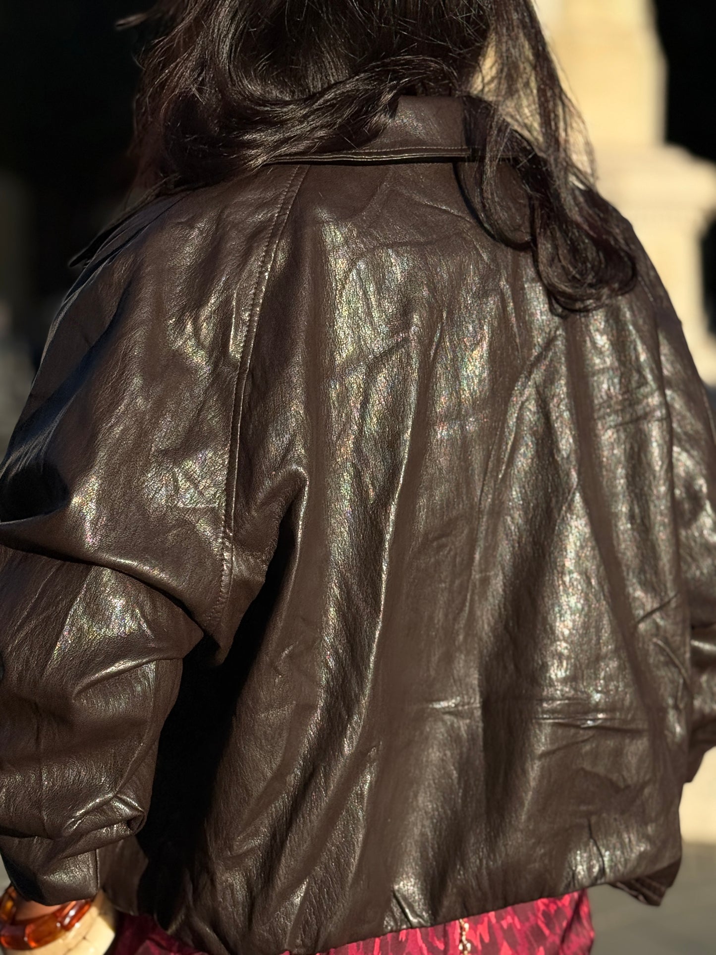 CHAQUETA POLIPIEL BROWN