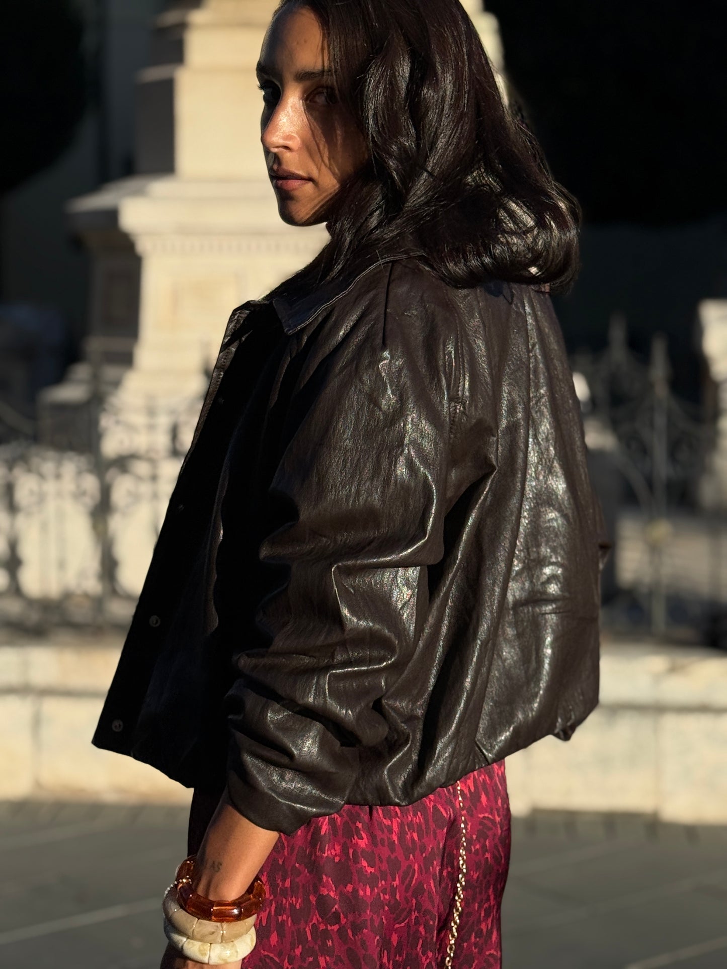 CHAQUETA POLIPIEL BROWN