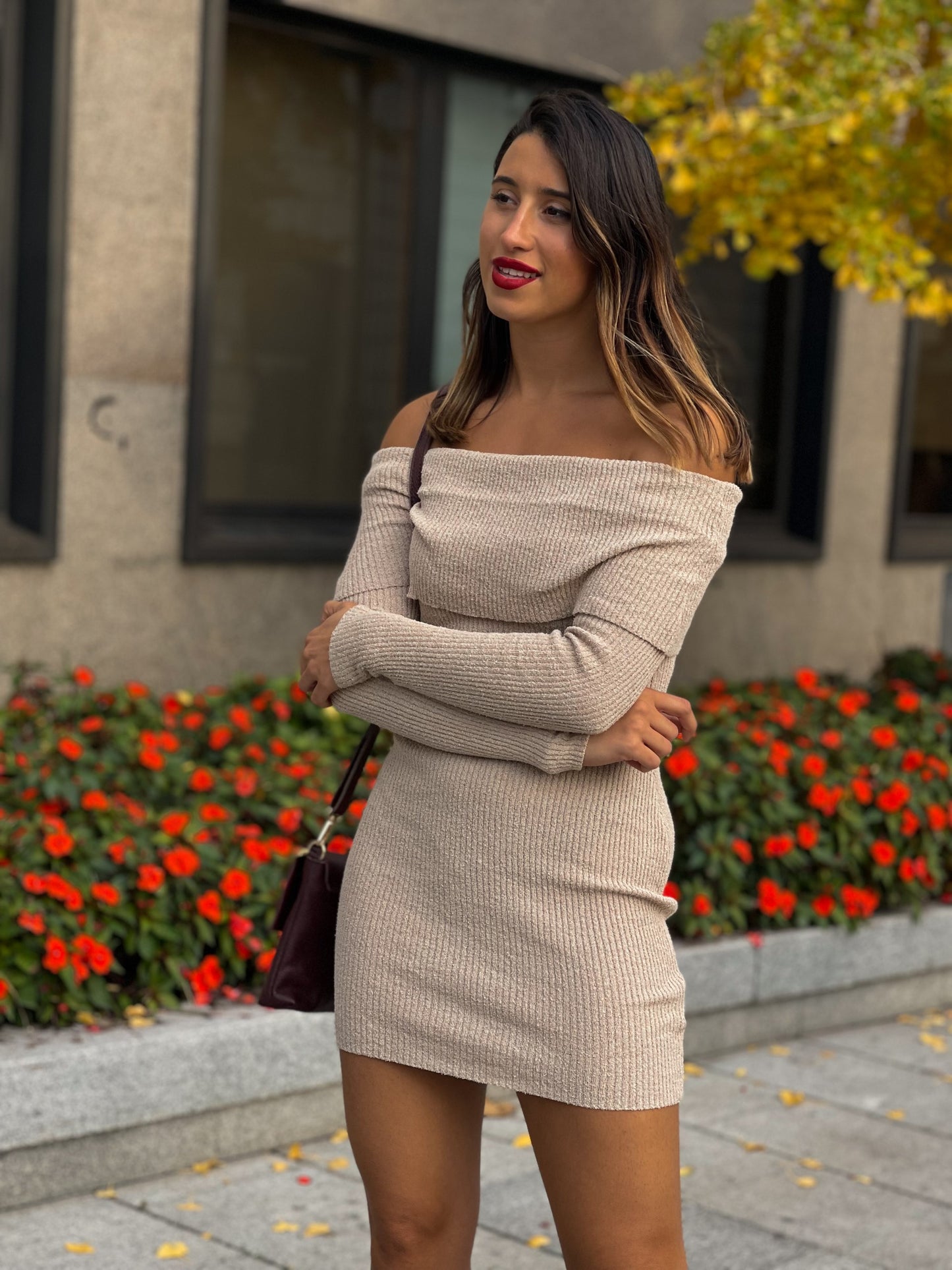VESTIDO MONACO BEIGE