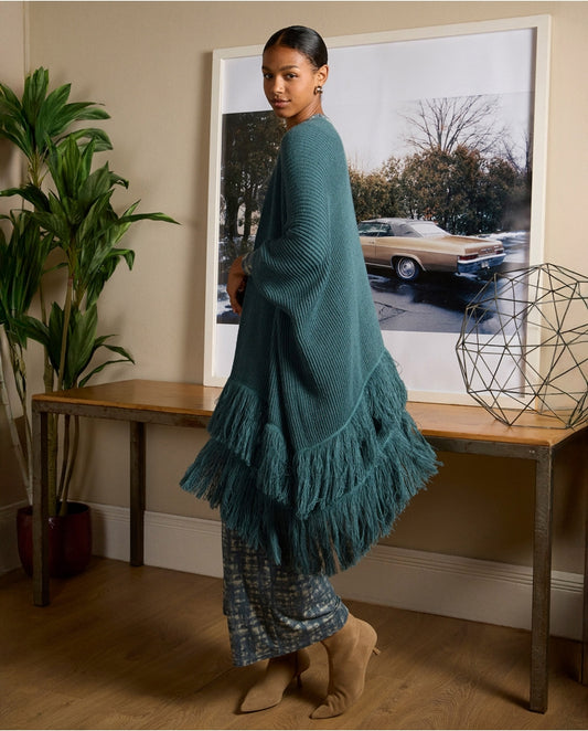 PONCHO FLECOS BLUE