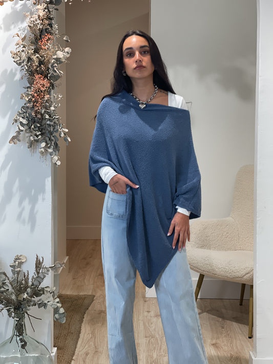 PONCHO AZUL