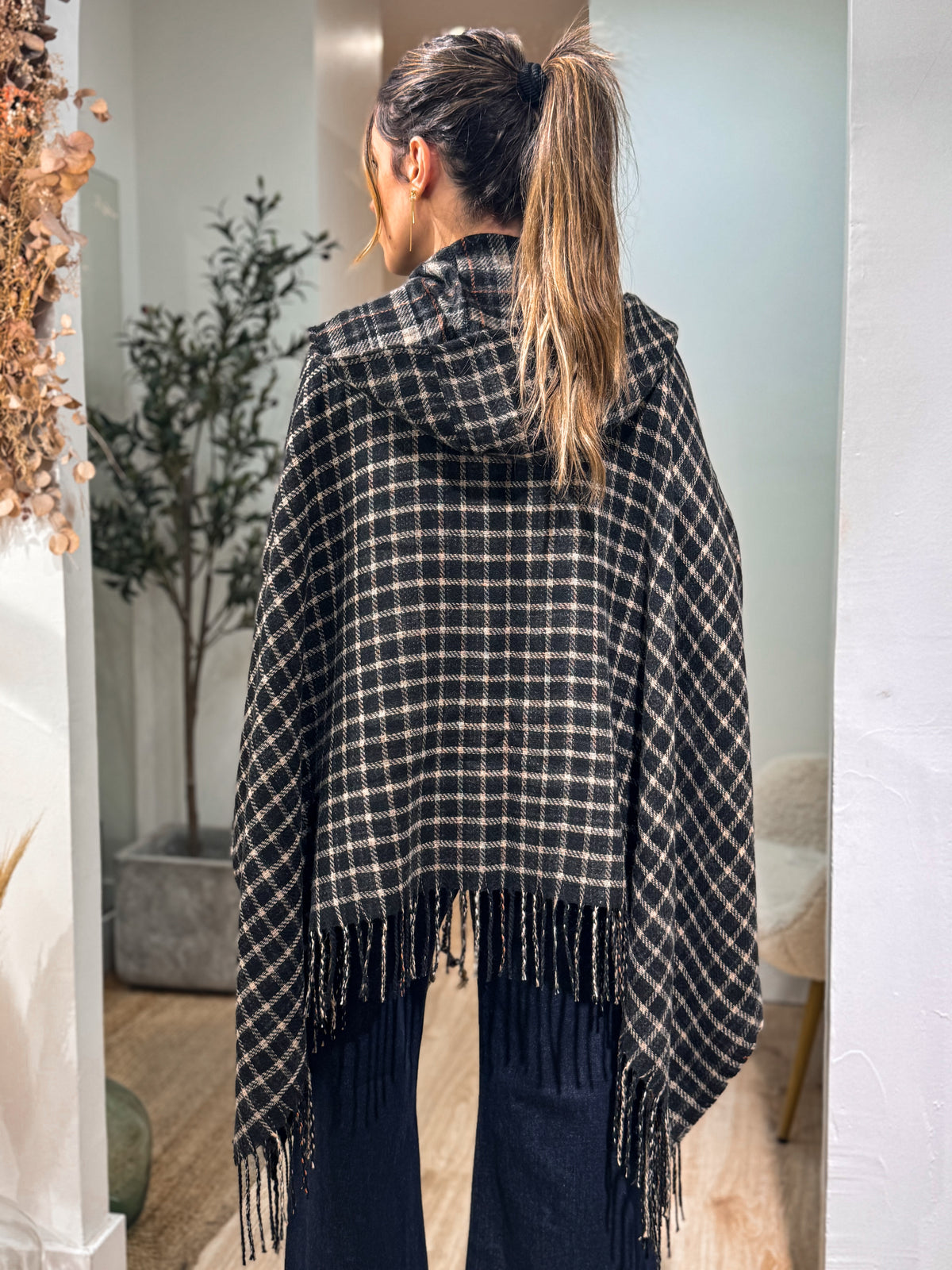 PONCHO ASPEN DARK