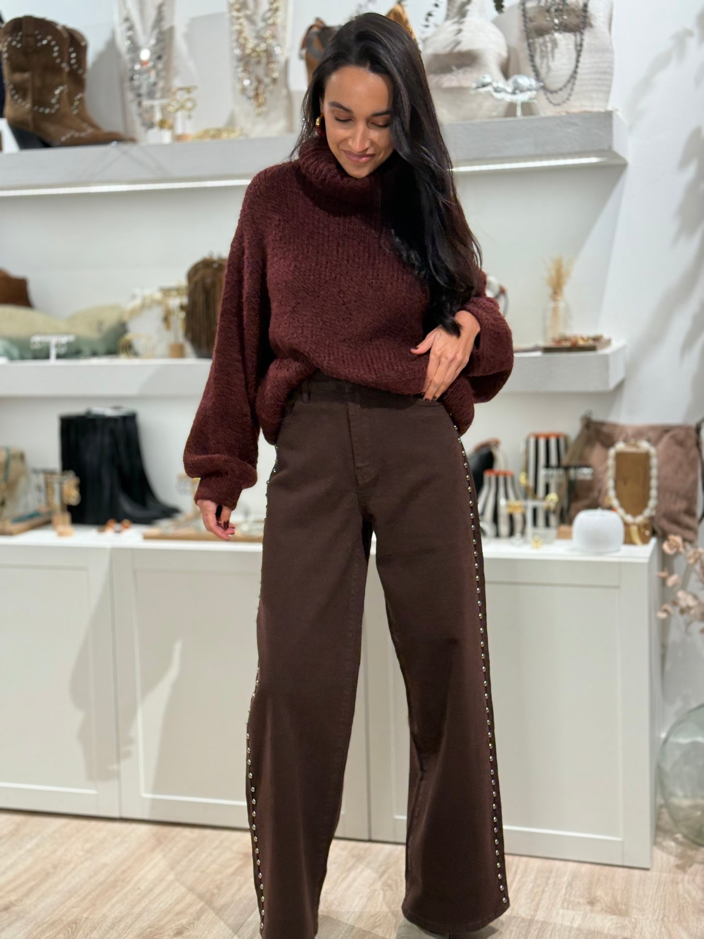 PANTALON TACHAS BROWN