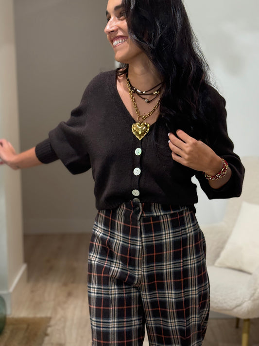 CARDIGAN CHOCO