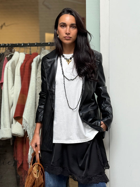 CHAQUETA POLIPIEL BLACK