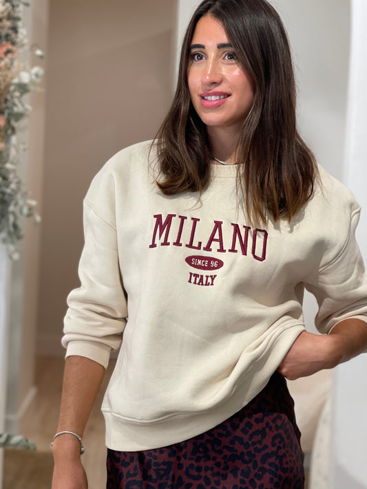 SUDADERA MILANO BEIGE