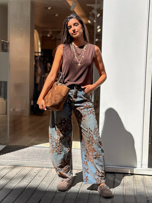 PANTALON FLORES