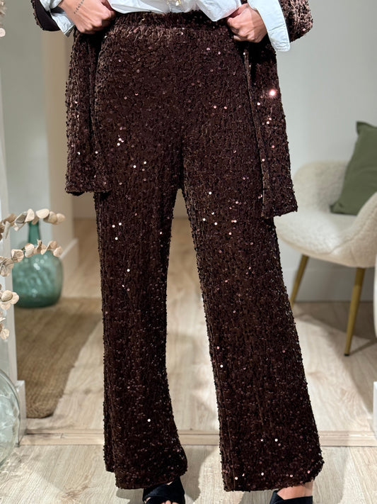 PANTALON TERCIOPELO PAILLET BROWN