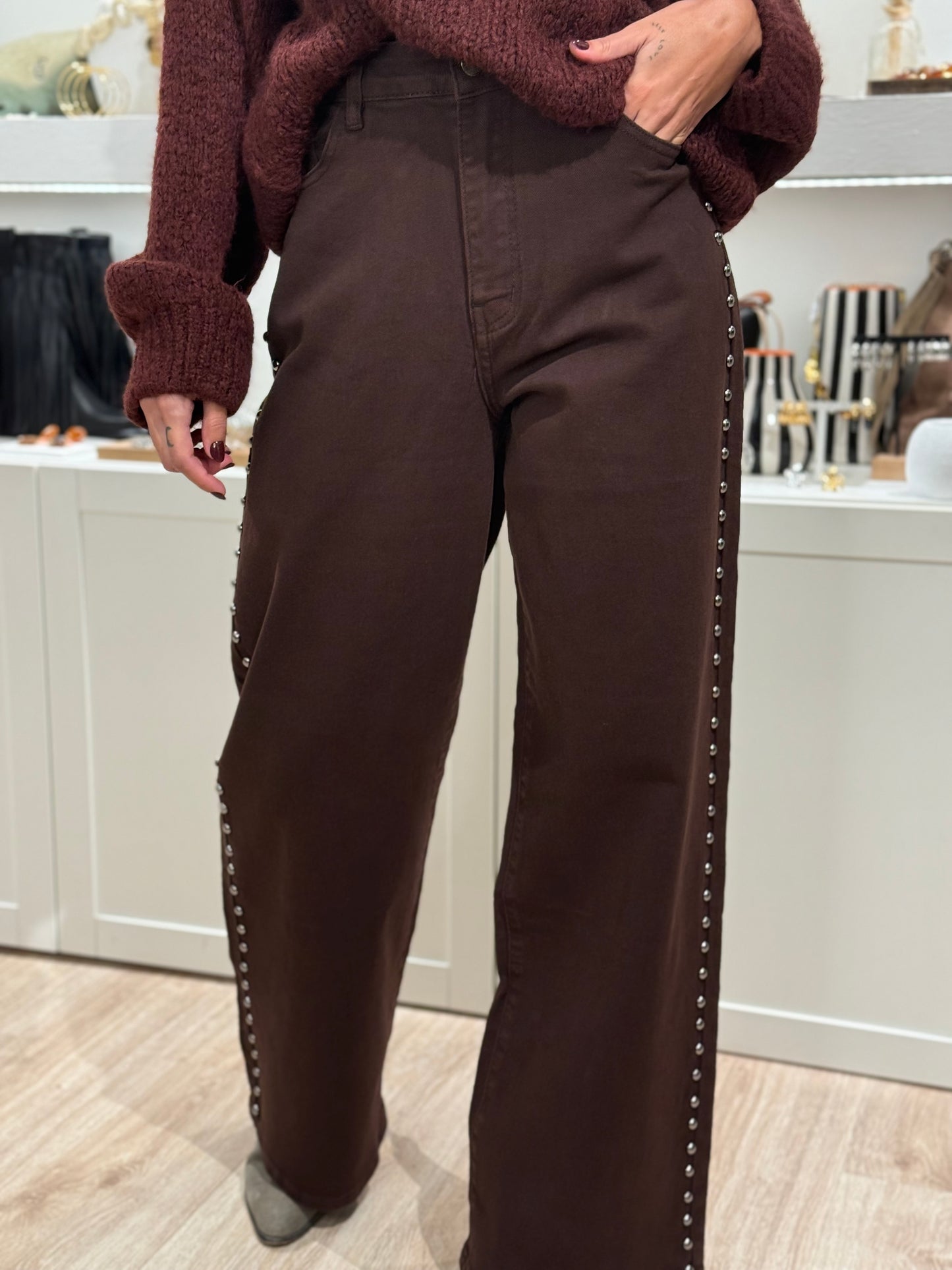 PANTALON TACHAS BROWN