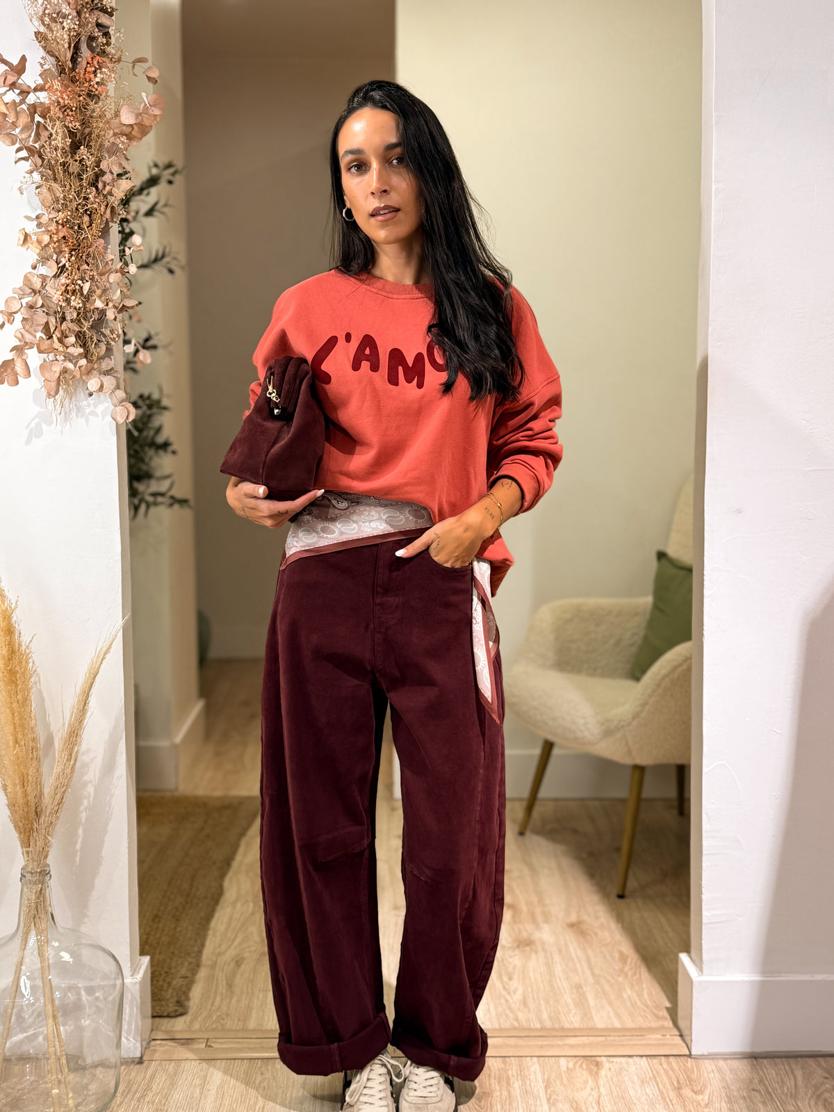 SUDADERA L´AMOUR TERRACOTA