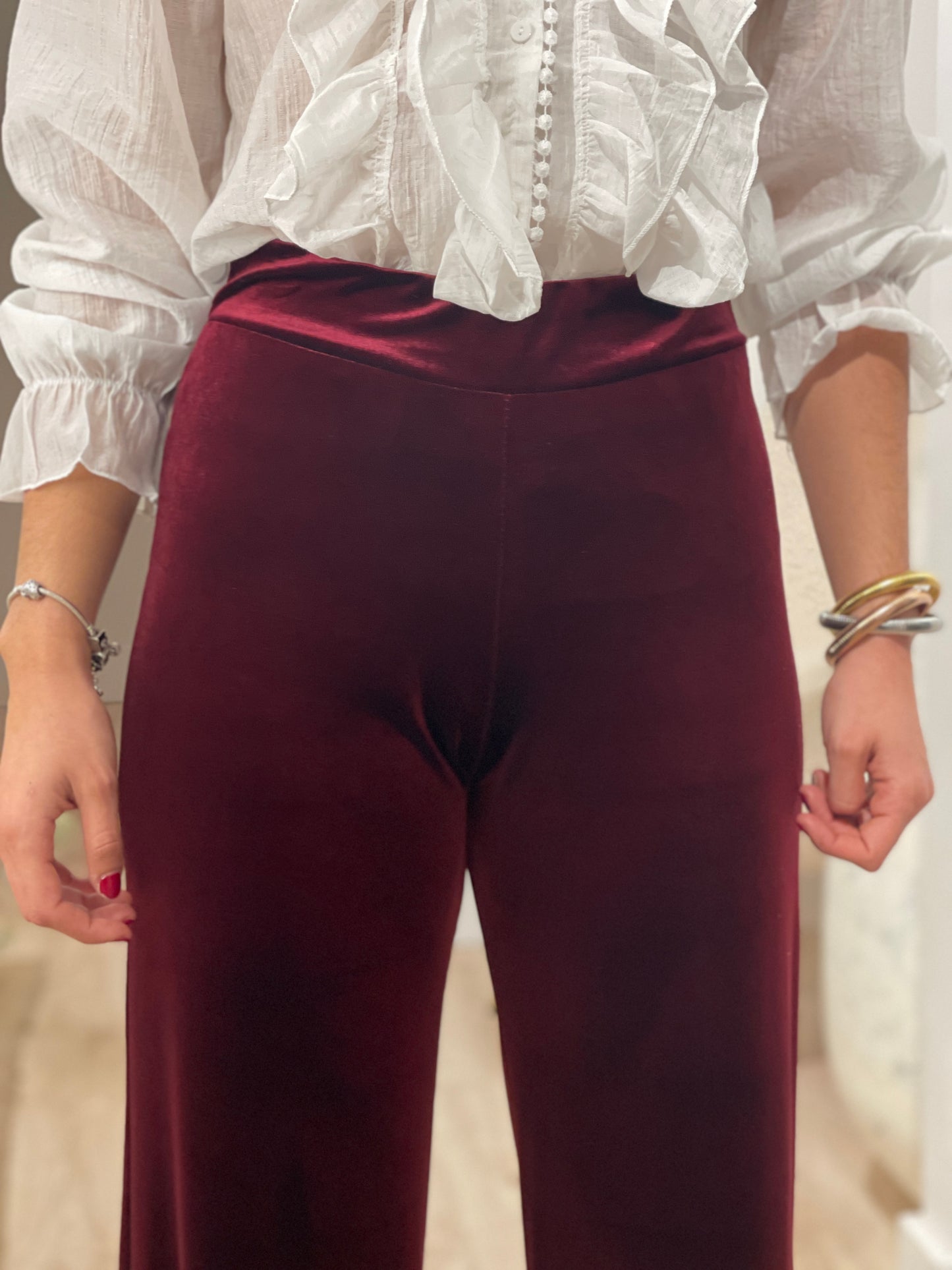 PANTALON TERCIOPELO BURDEOS