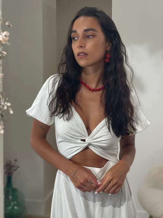 COLLAR CORAL RED