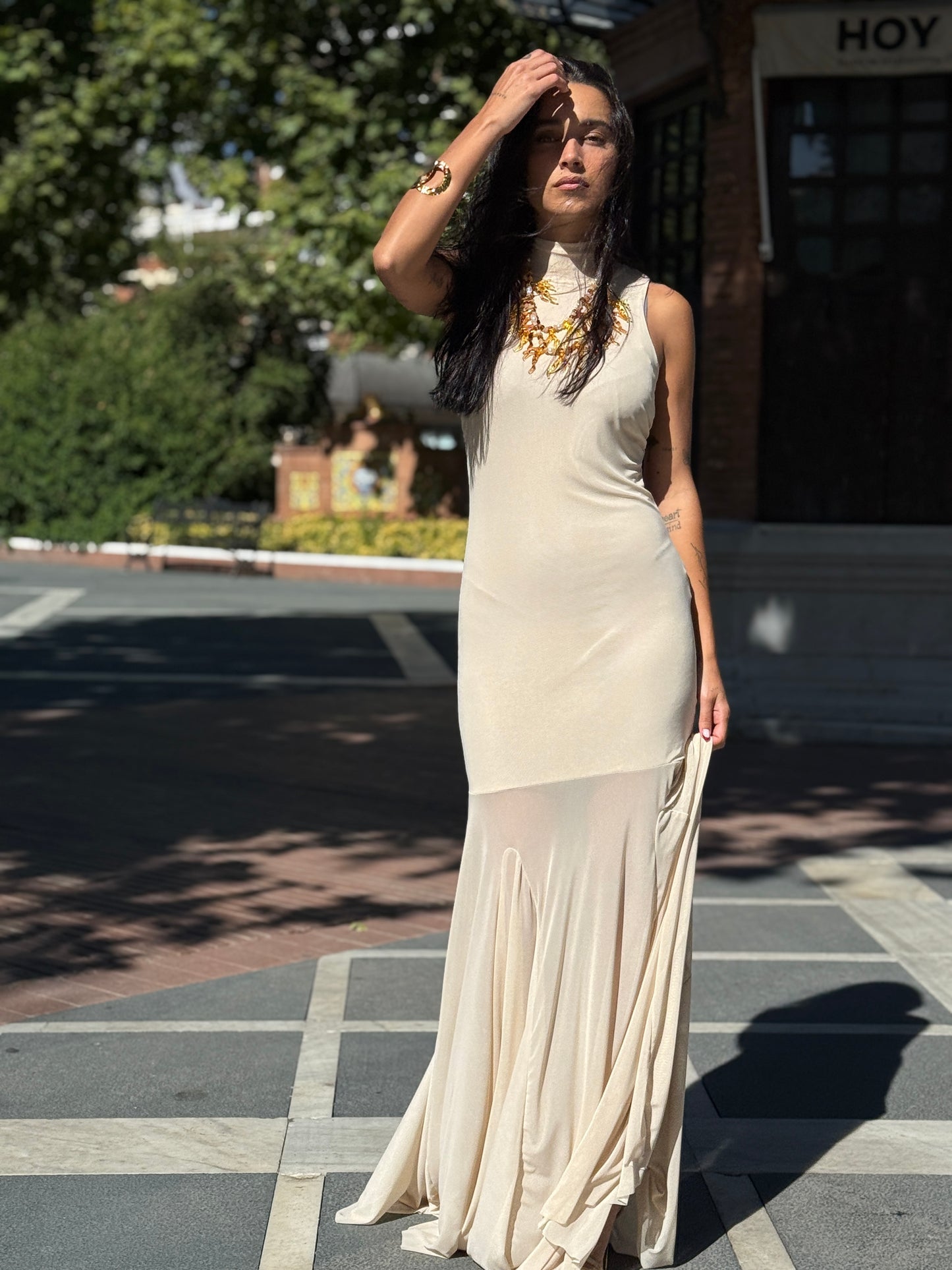 VESTIDO SICILIA BEIGE