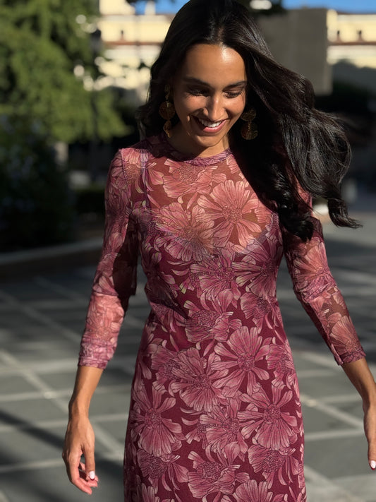 VESTIDO FLORES BUGANVILLA