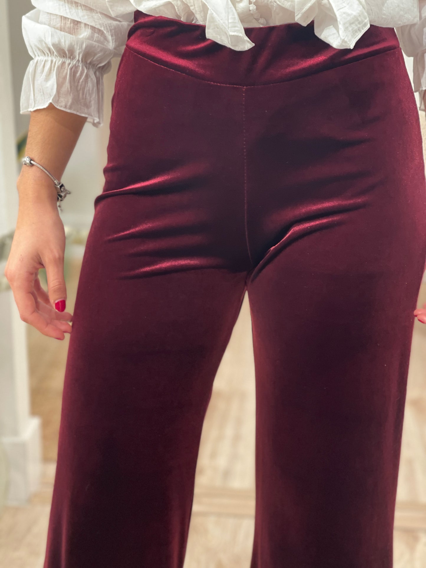 PANTALON TERCIOPELO BURDEOS