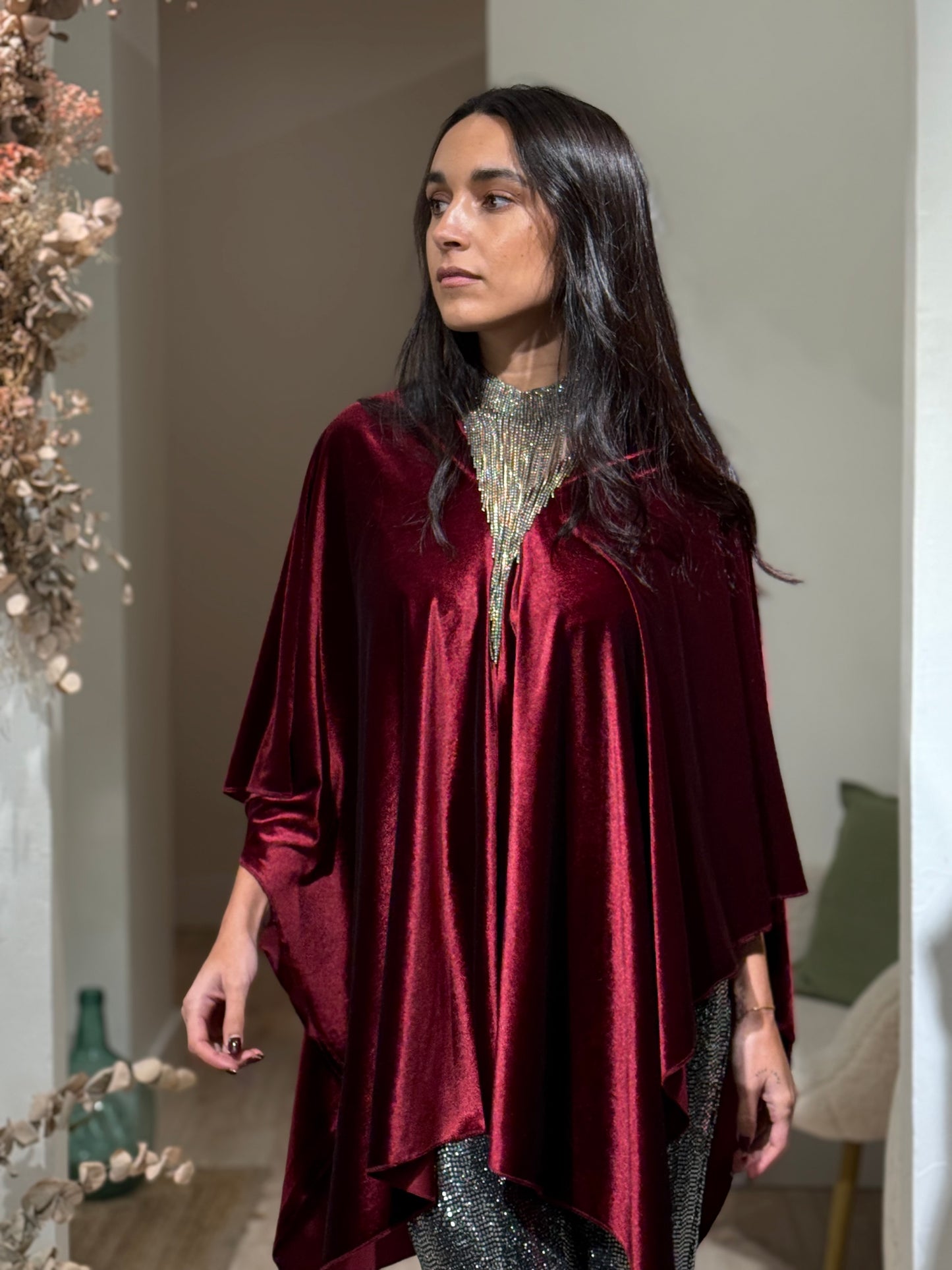 CAPA TERCIOPELO BURDEOS