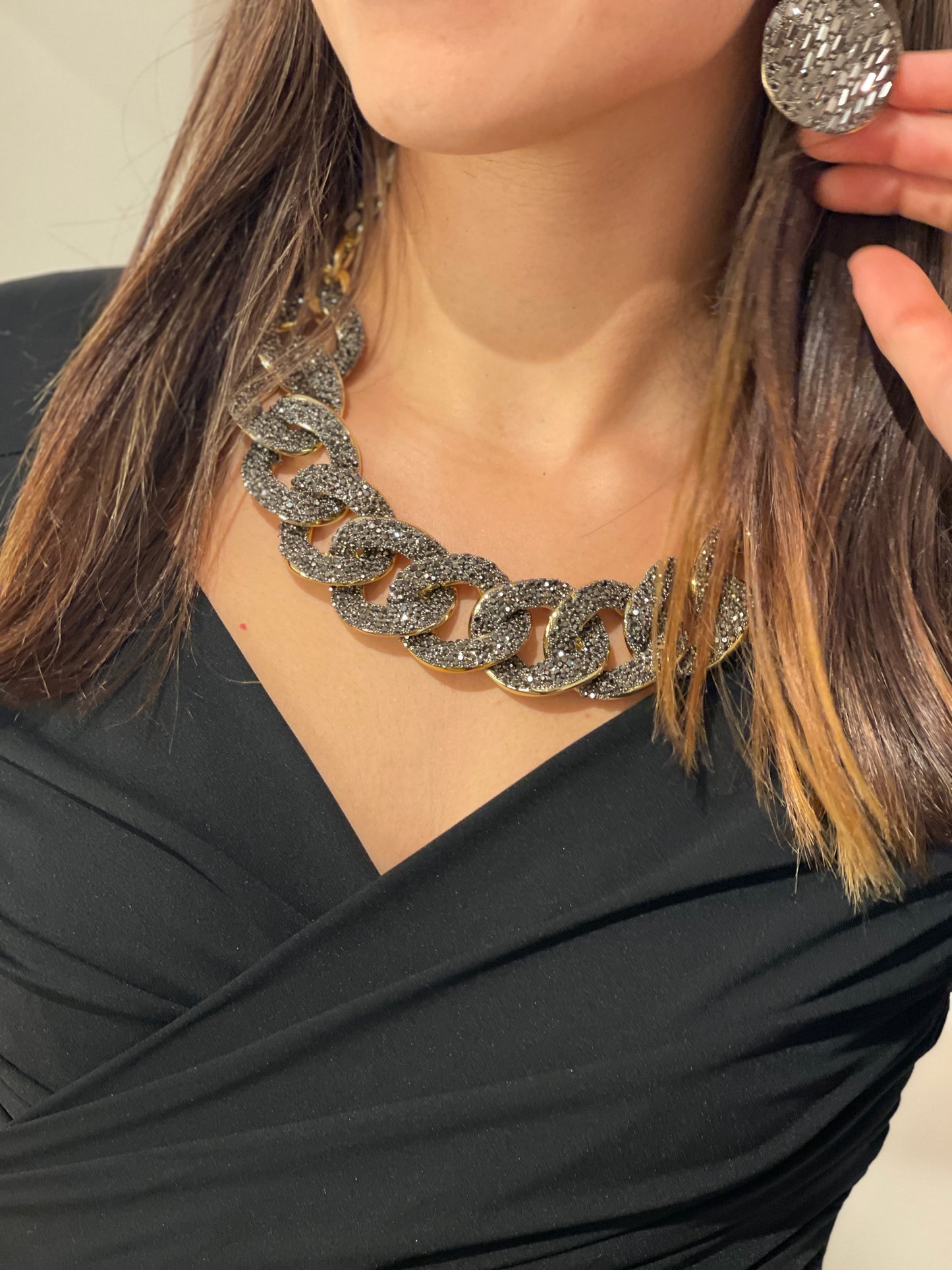 COLLAR ESLABONES STRASS