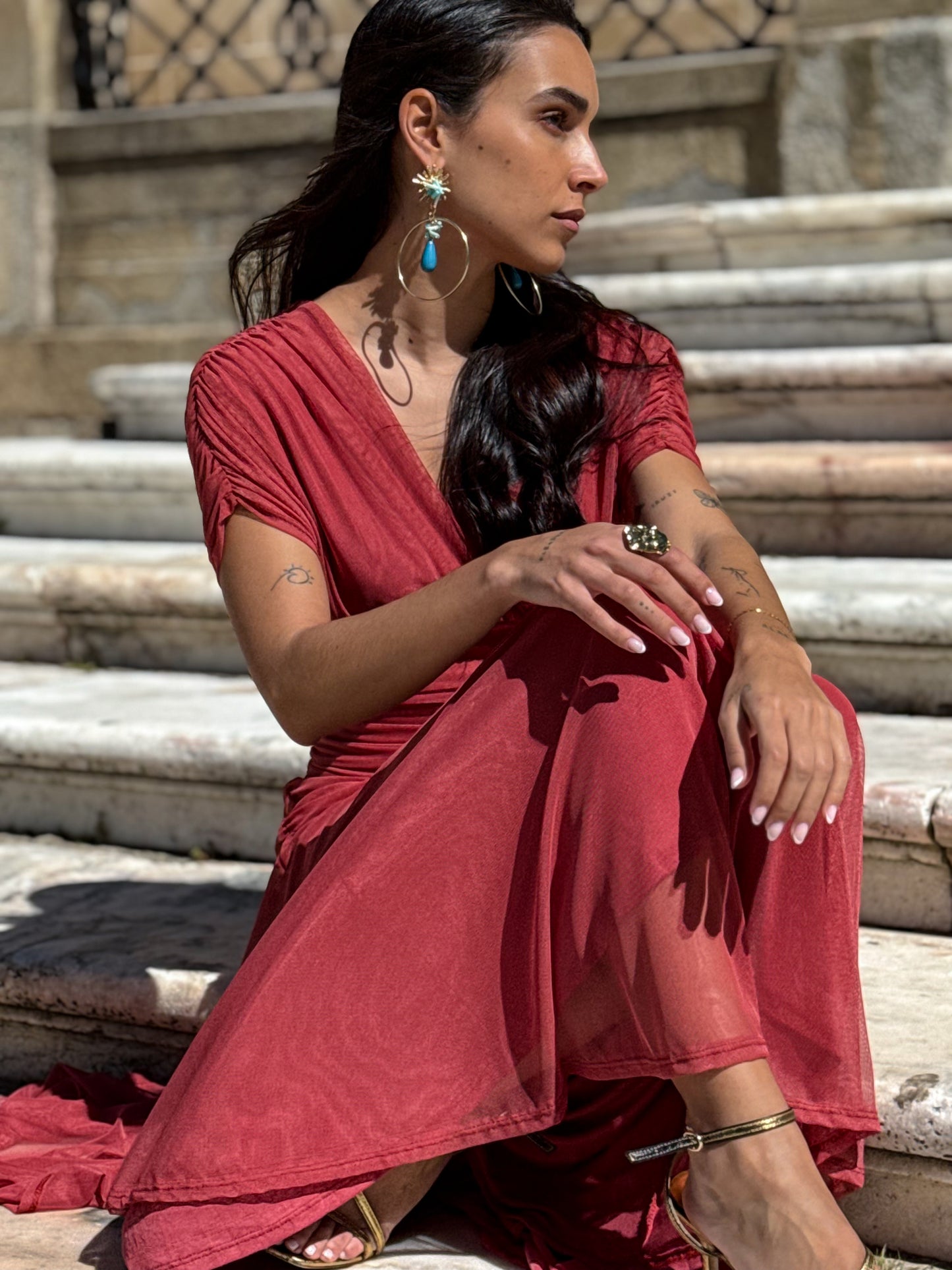 VESTIDO CHIARA TERRACOTA