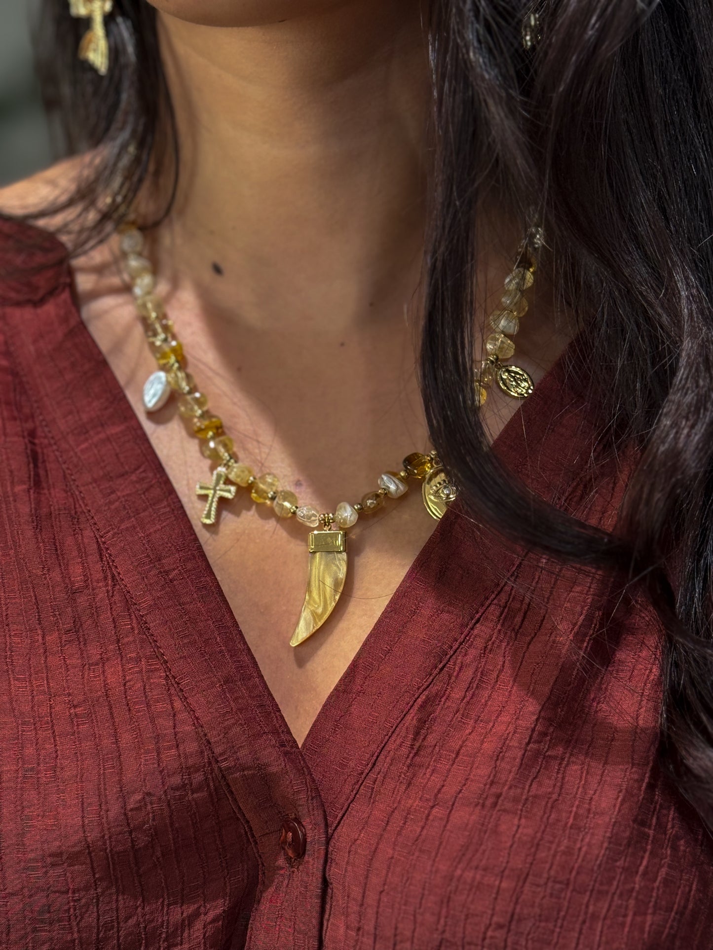 COLLAR ABALORIOS