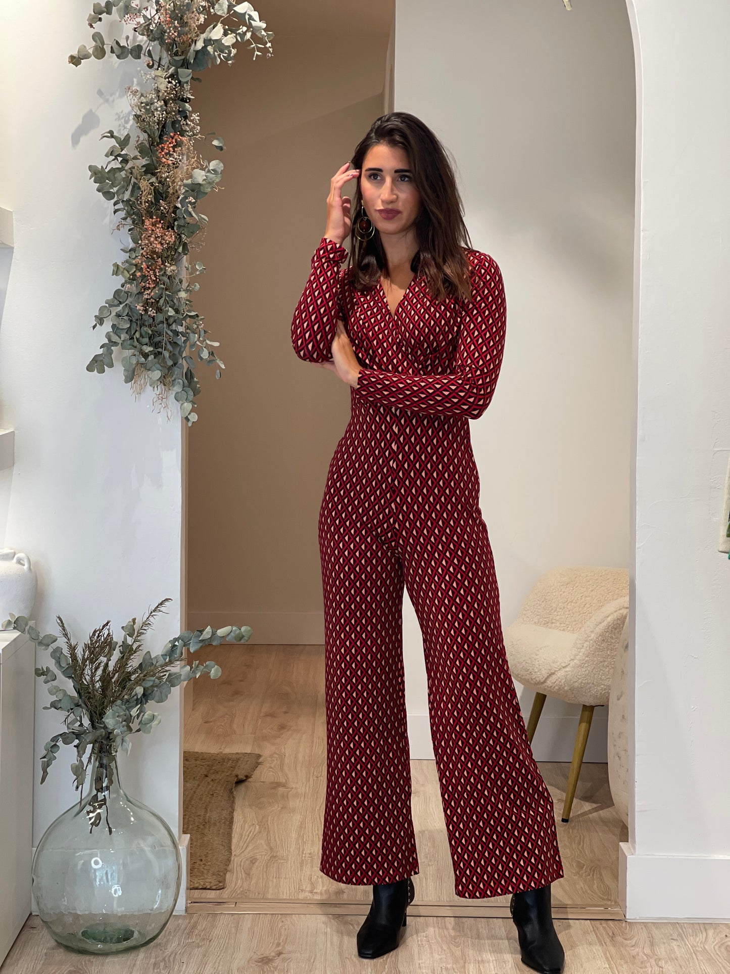 JUMPSUIT MEVI RED