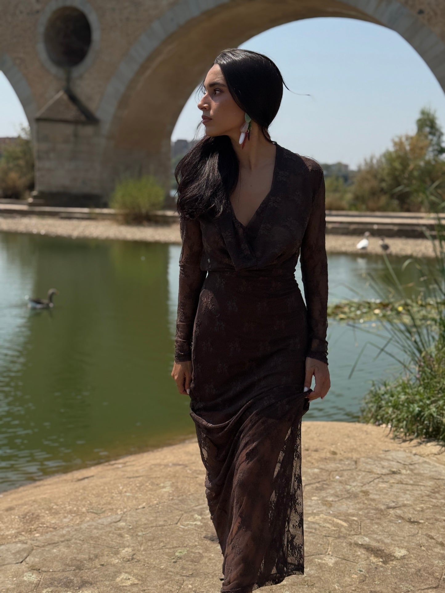 VESTIDO MARGOT BROWN