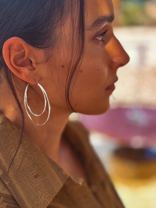 PENDIENTES DOBLE ARO