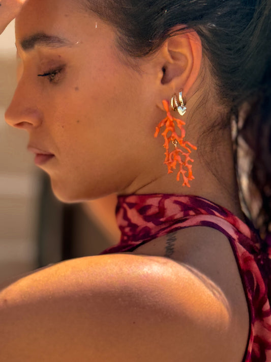 PENDIENTES AZAHARA ORANGE