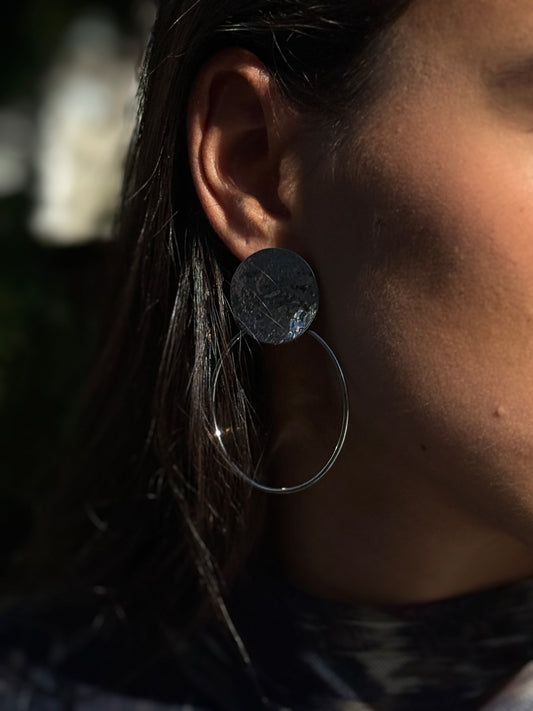PENDIENTES  ALYSON PLATEADO