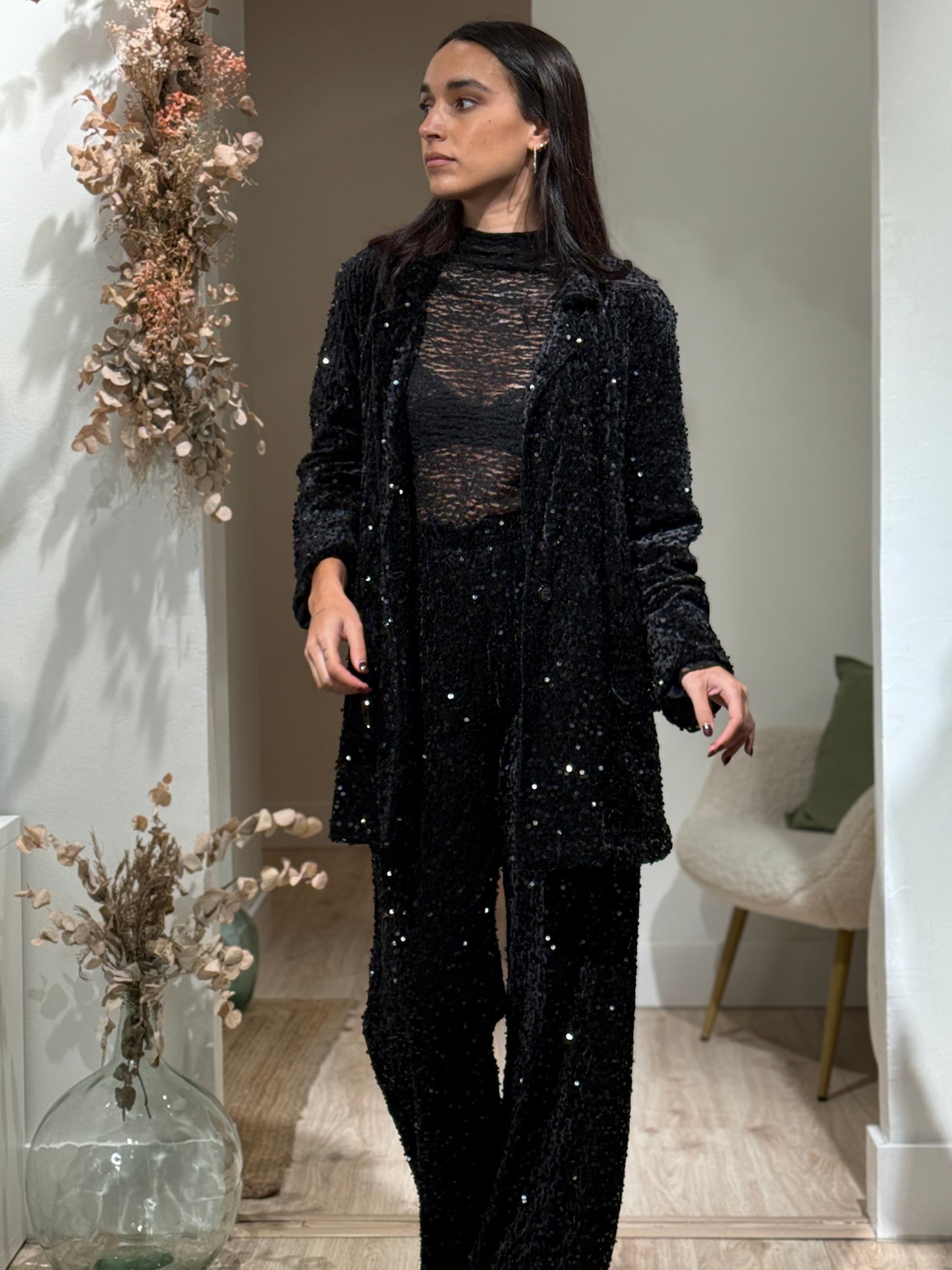 BLAZER TERCIOPELO BLACK