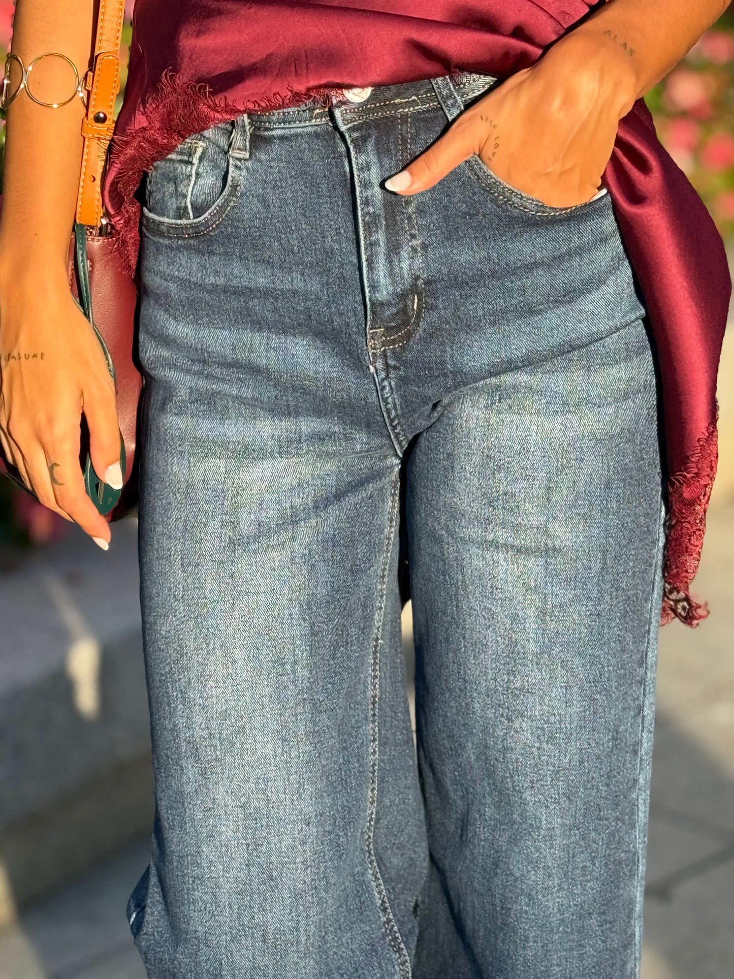 DENIM WIDE LEG