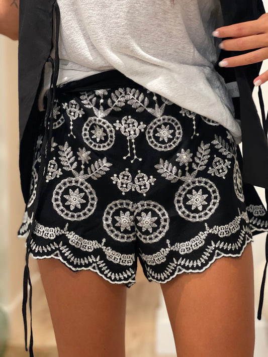 SHORT BORDADOS BLACK