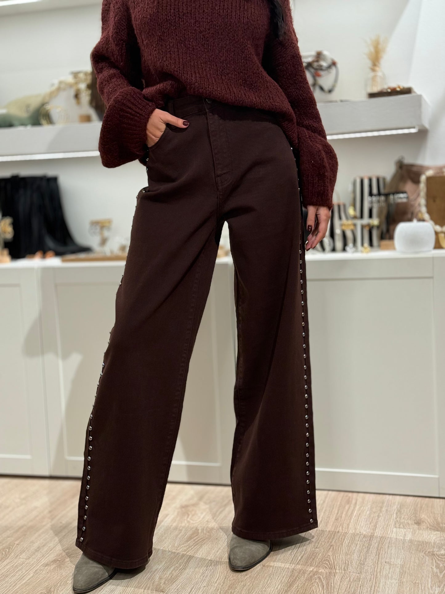 PANTALON TACHAS BROWN