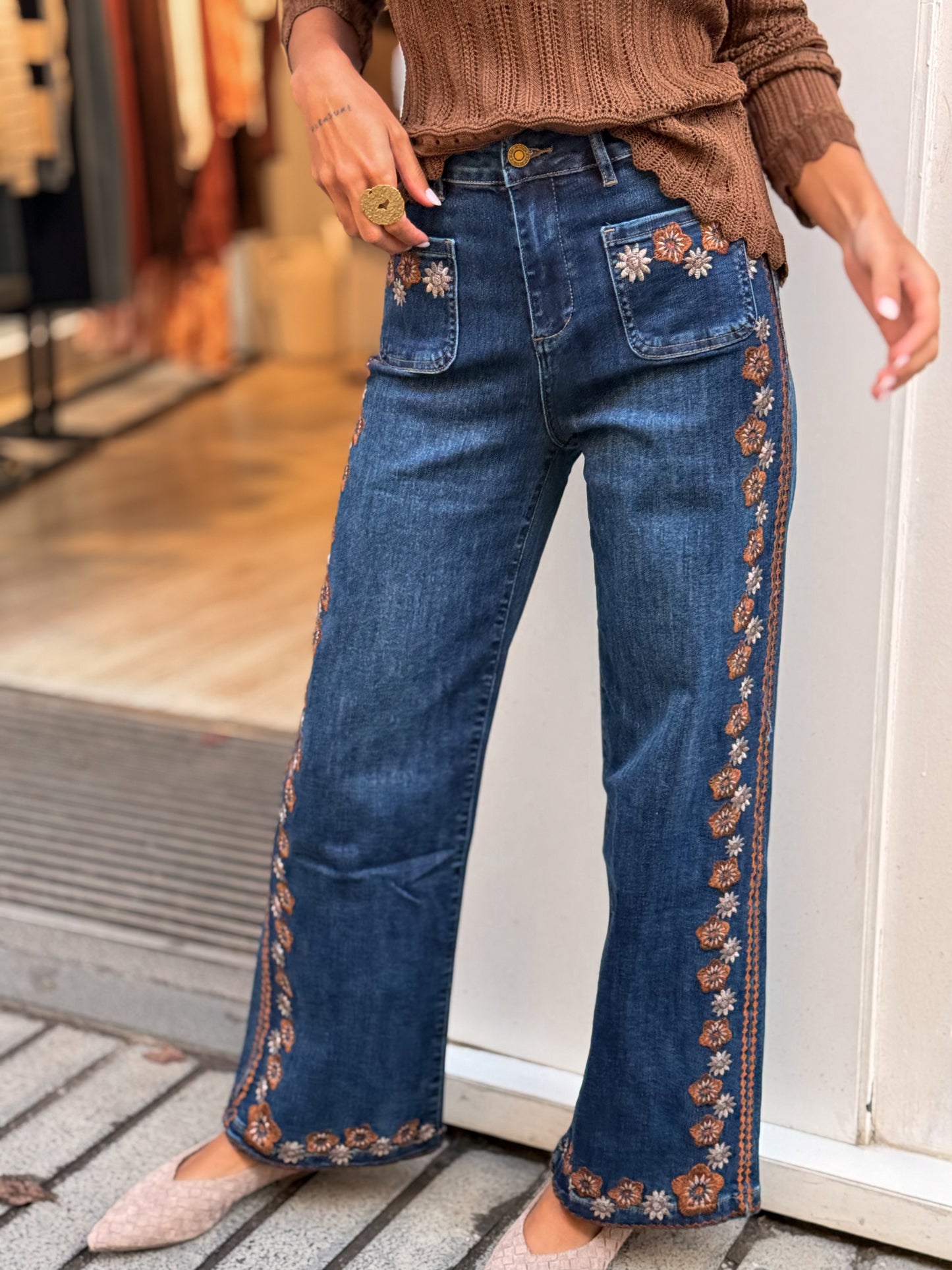 JEANS BORDADO
