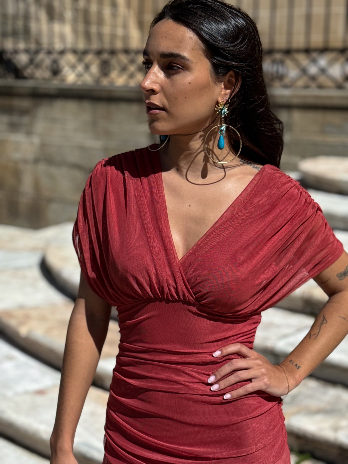 VESTIDO CHIARA TERRACOTA