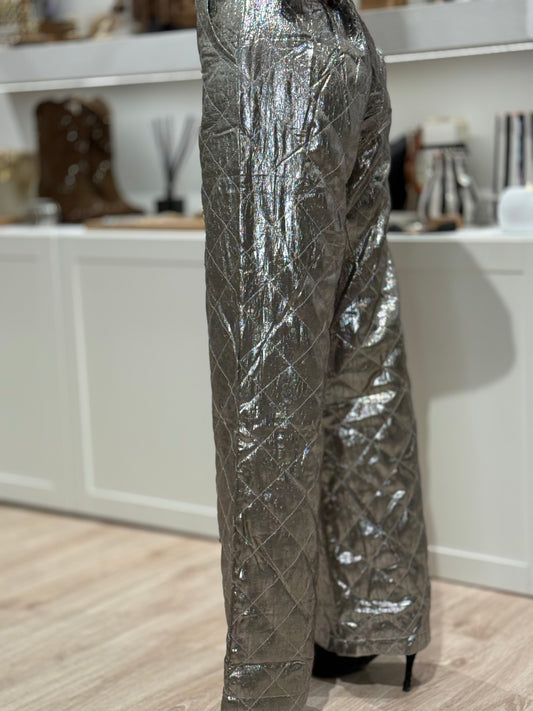 PANTALON METALIZADO SILVER