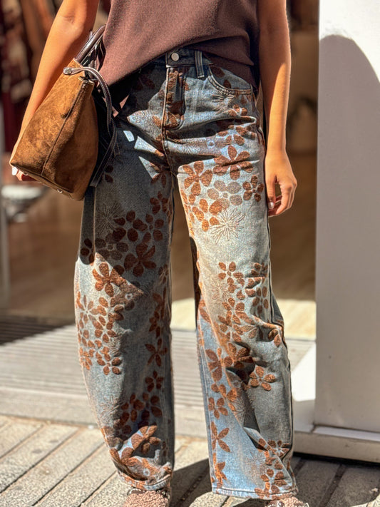 PANTALON FLORES