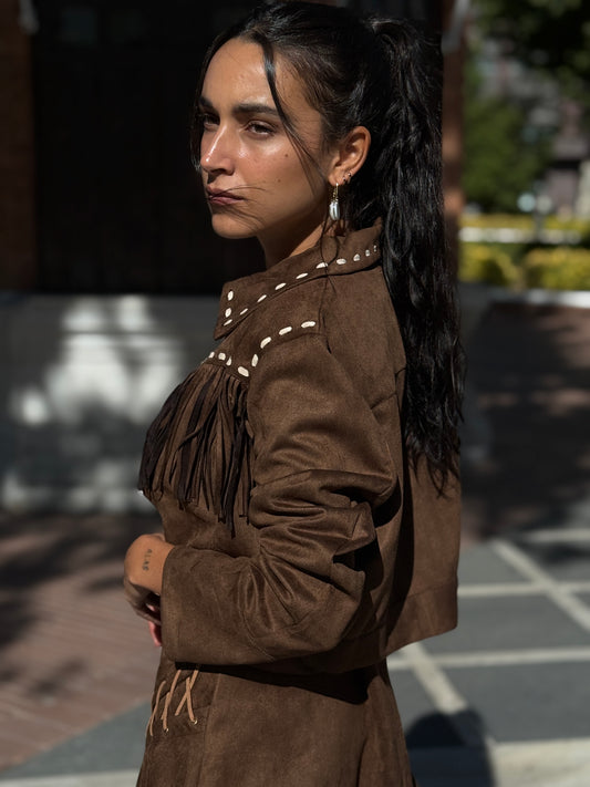 CHAQUETA ANTE CAMEL