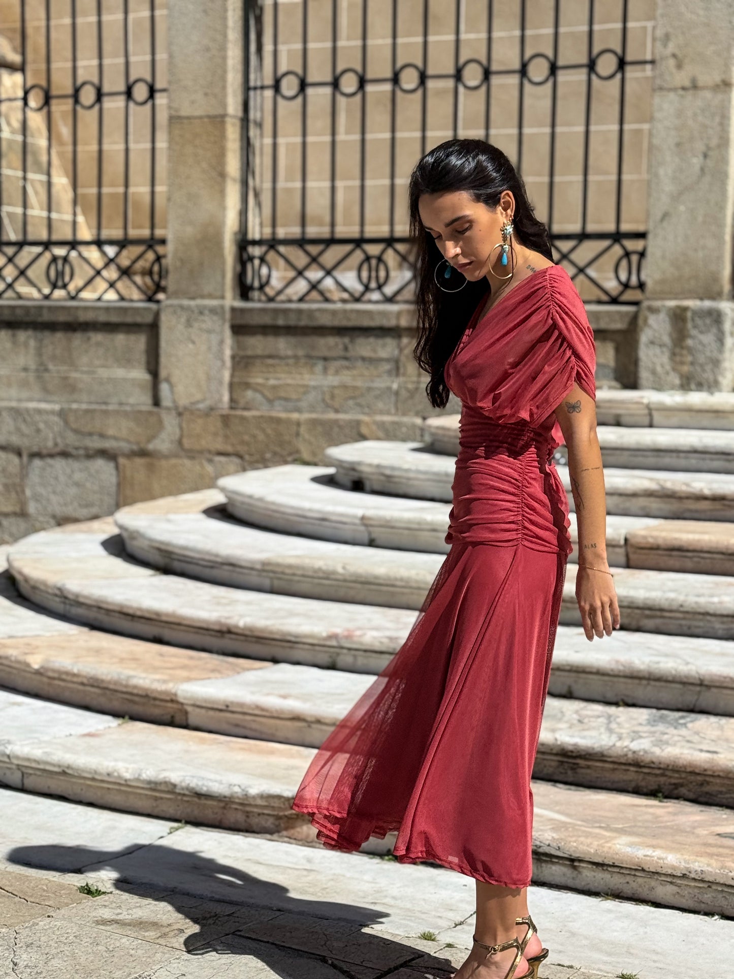 VESTIDO CHIARA TERRACOTA