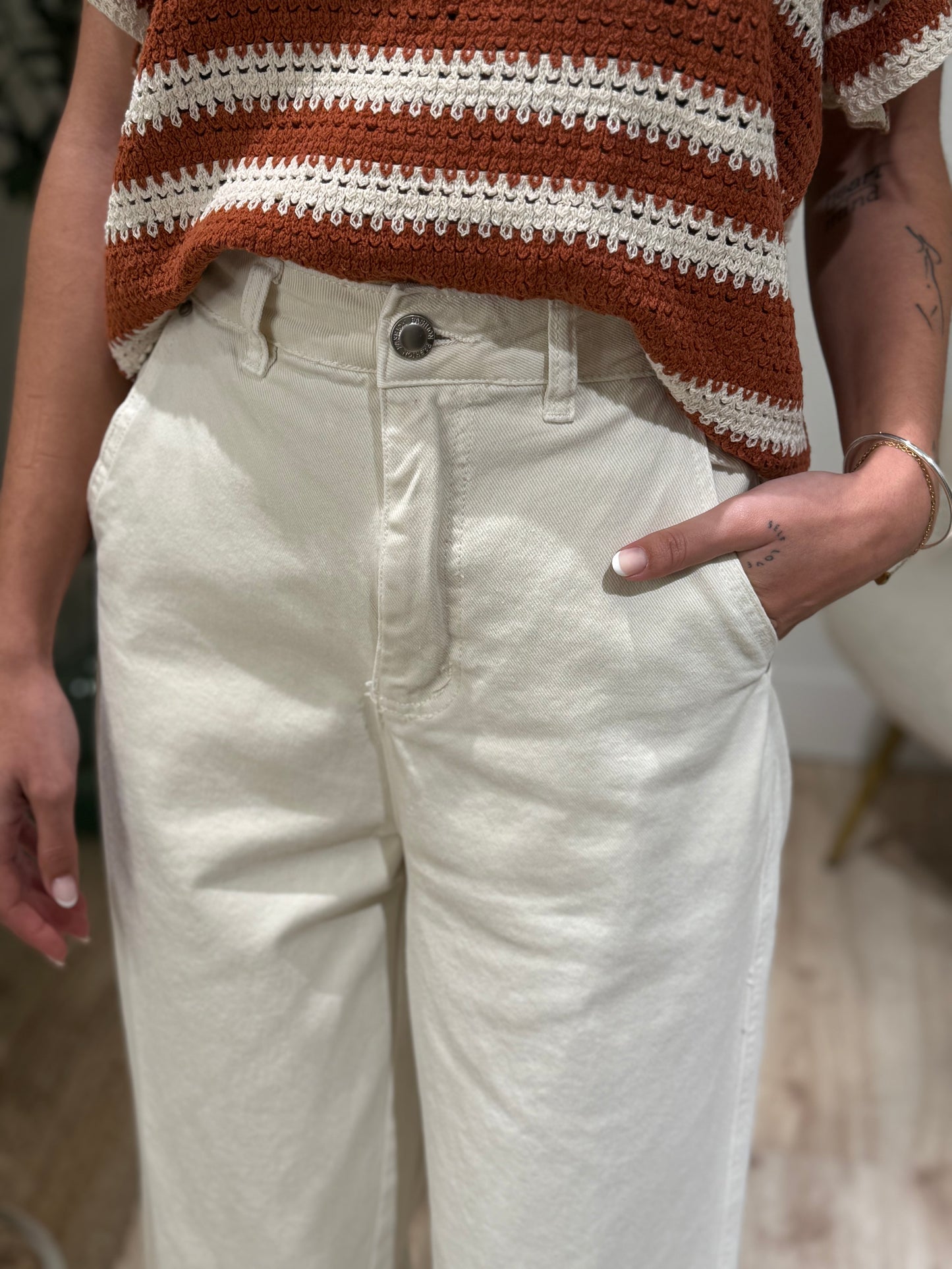 WIDE LEG CRUDO