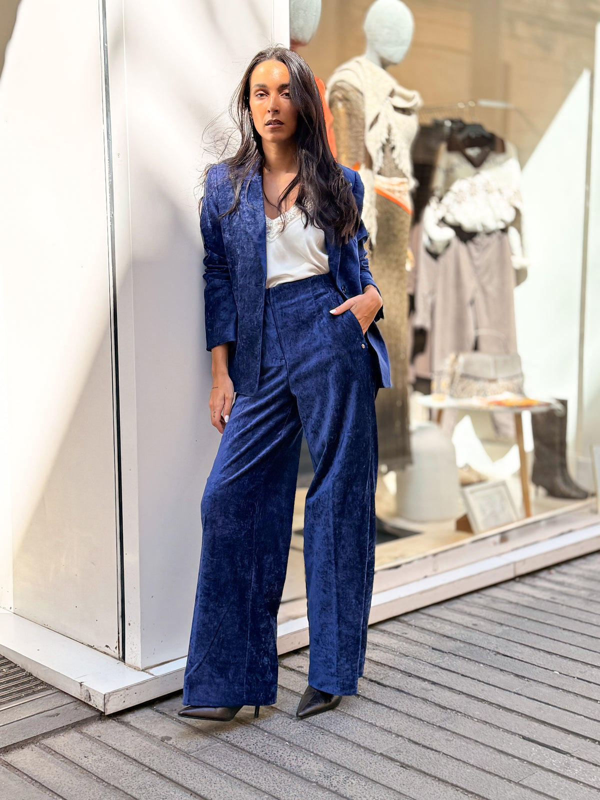 PANTALON VELVET BLUE