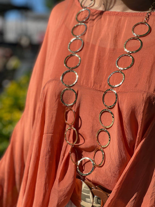 COLLAR CIRCULOS DORADOS