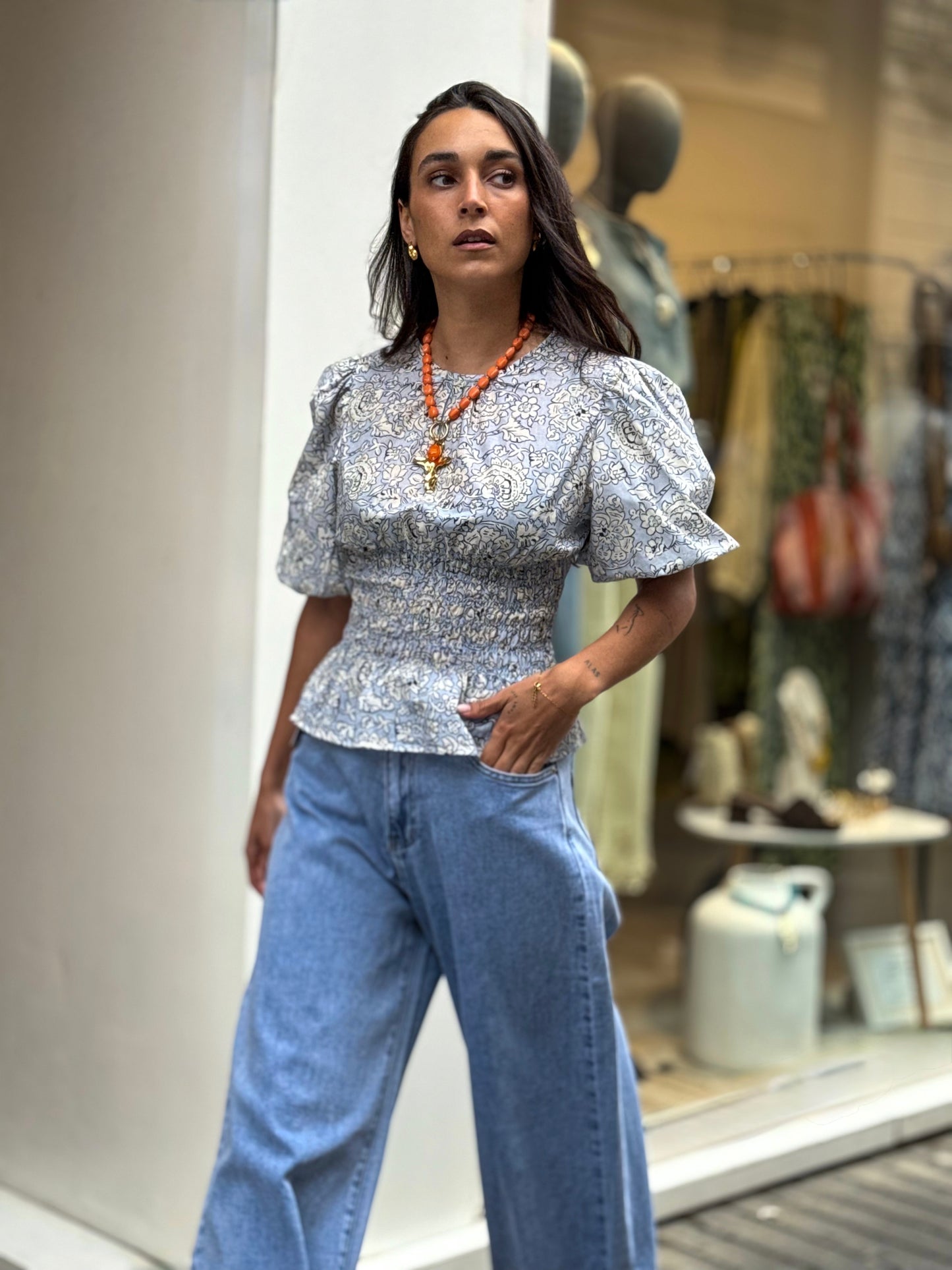 BLUSA MIKONOS BLUE