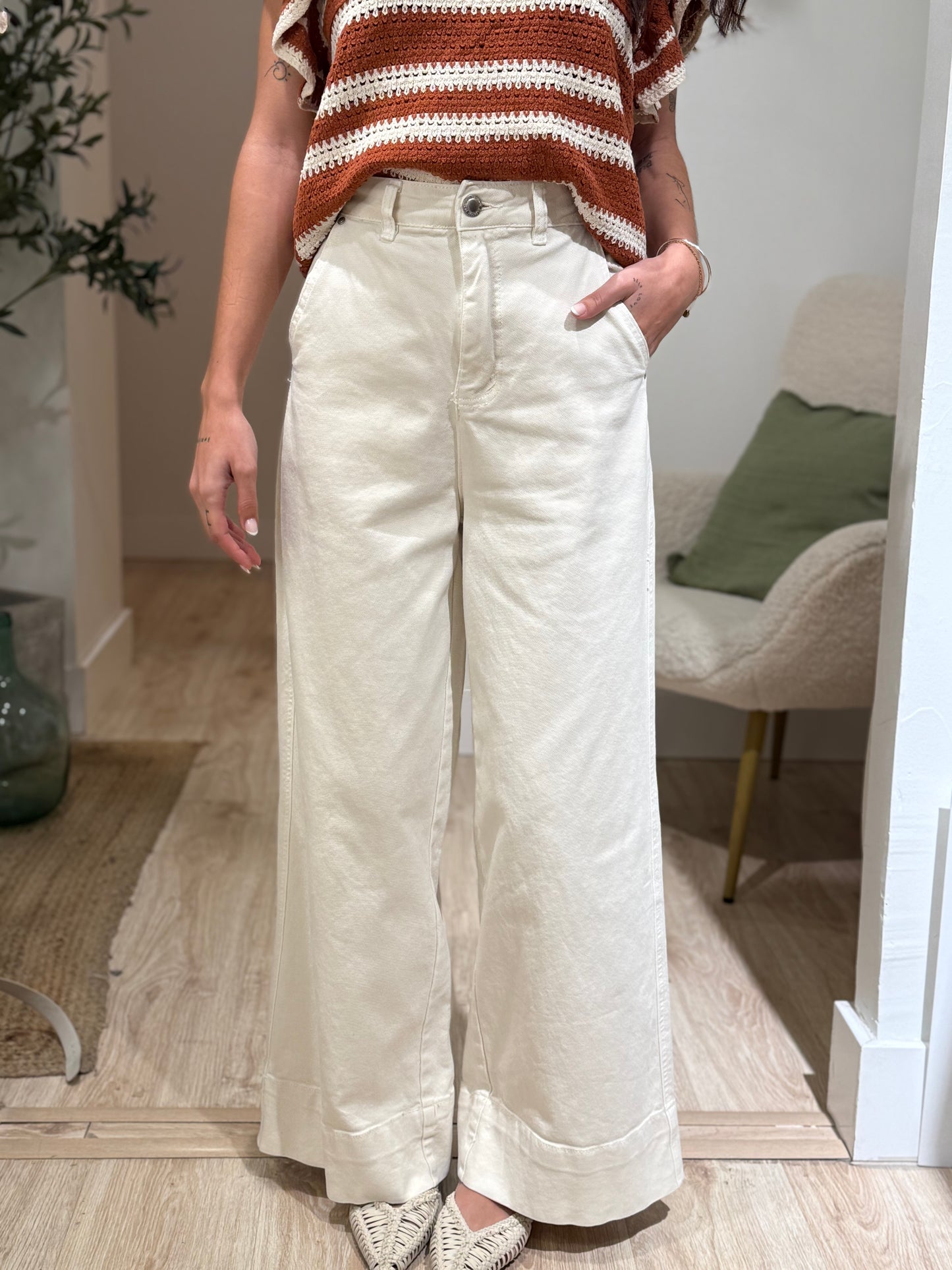 WIDE LEG CRUDO