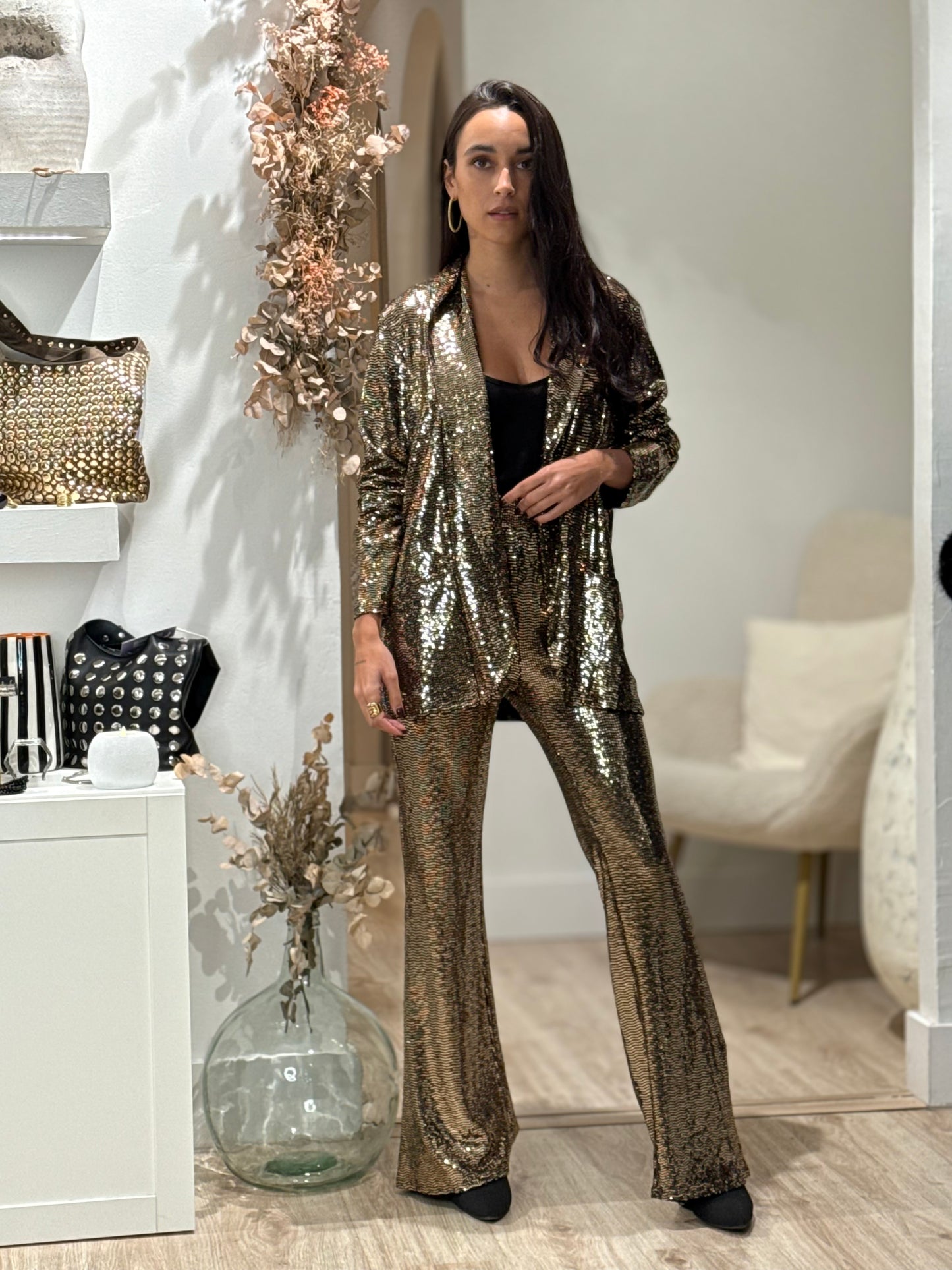 PANTALON PARTY GOLD