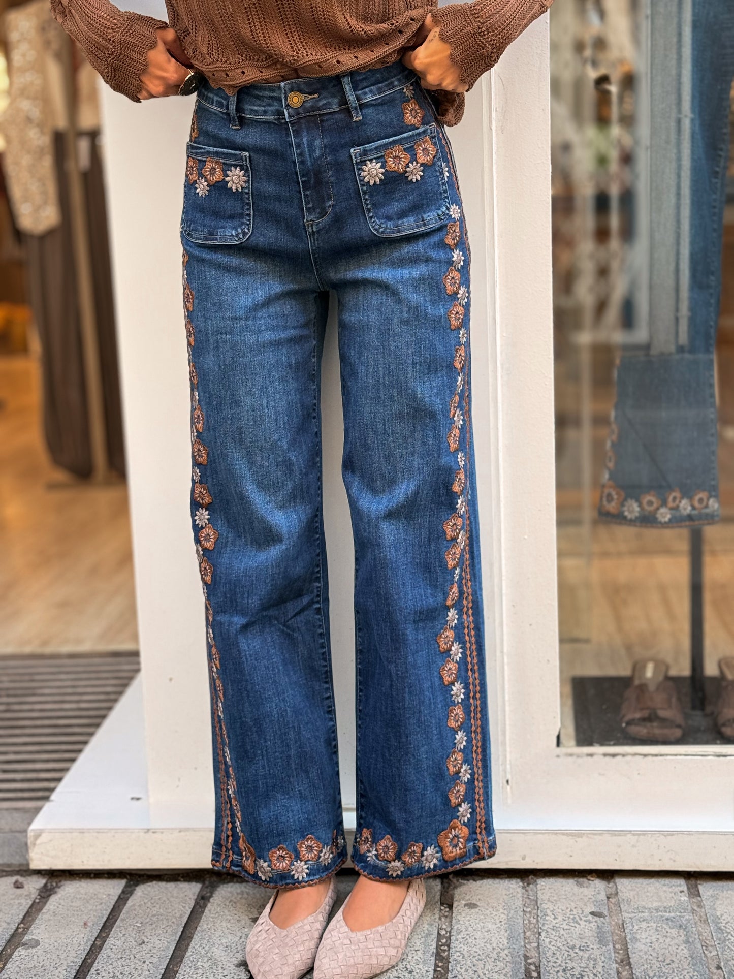 JEANS BORDADO
