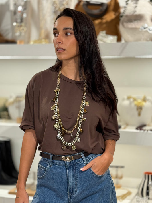 CAMISETA BASIC BROWN