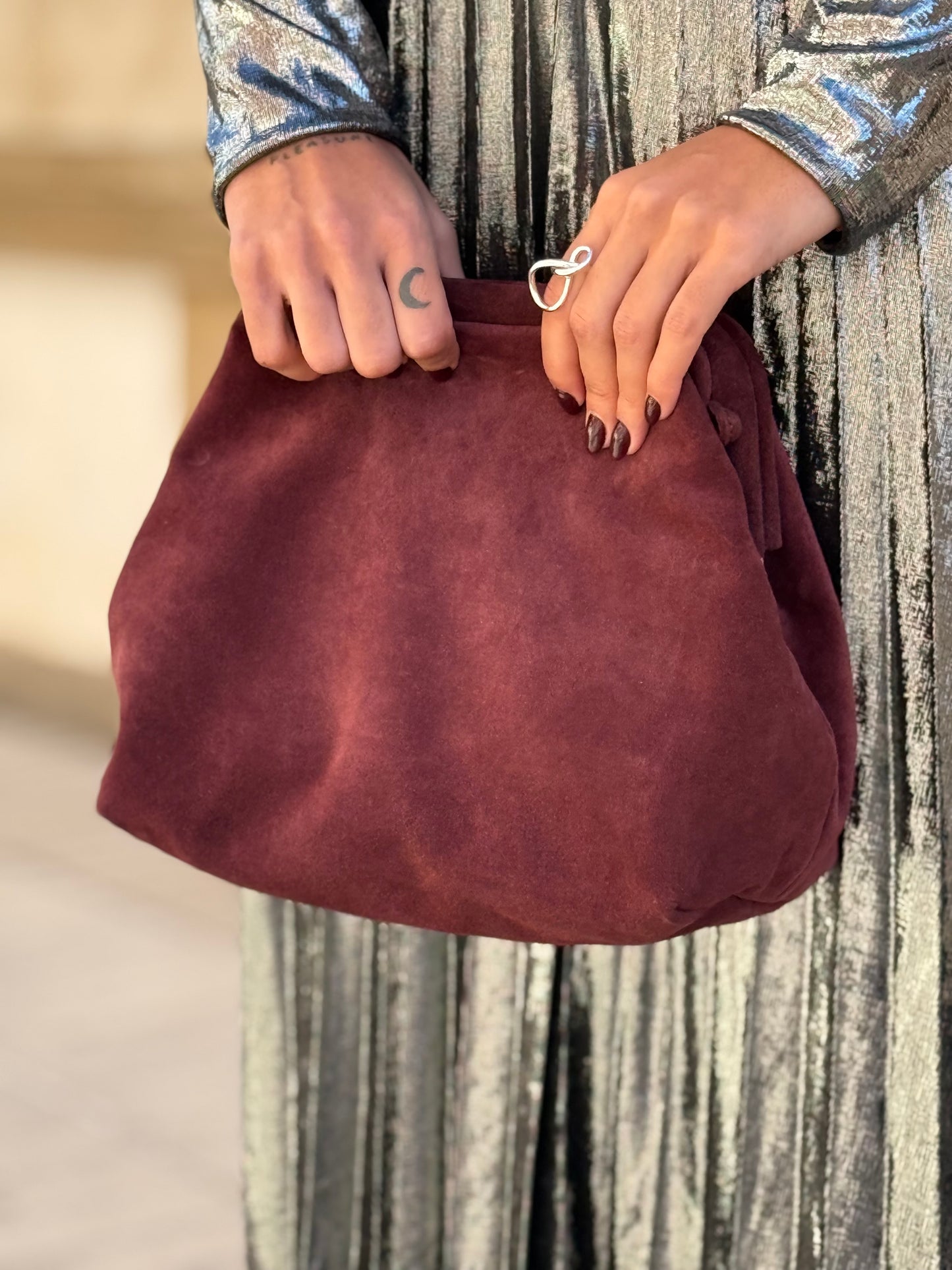 BOLSO ALLEGRA BURDEOS