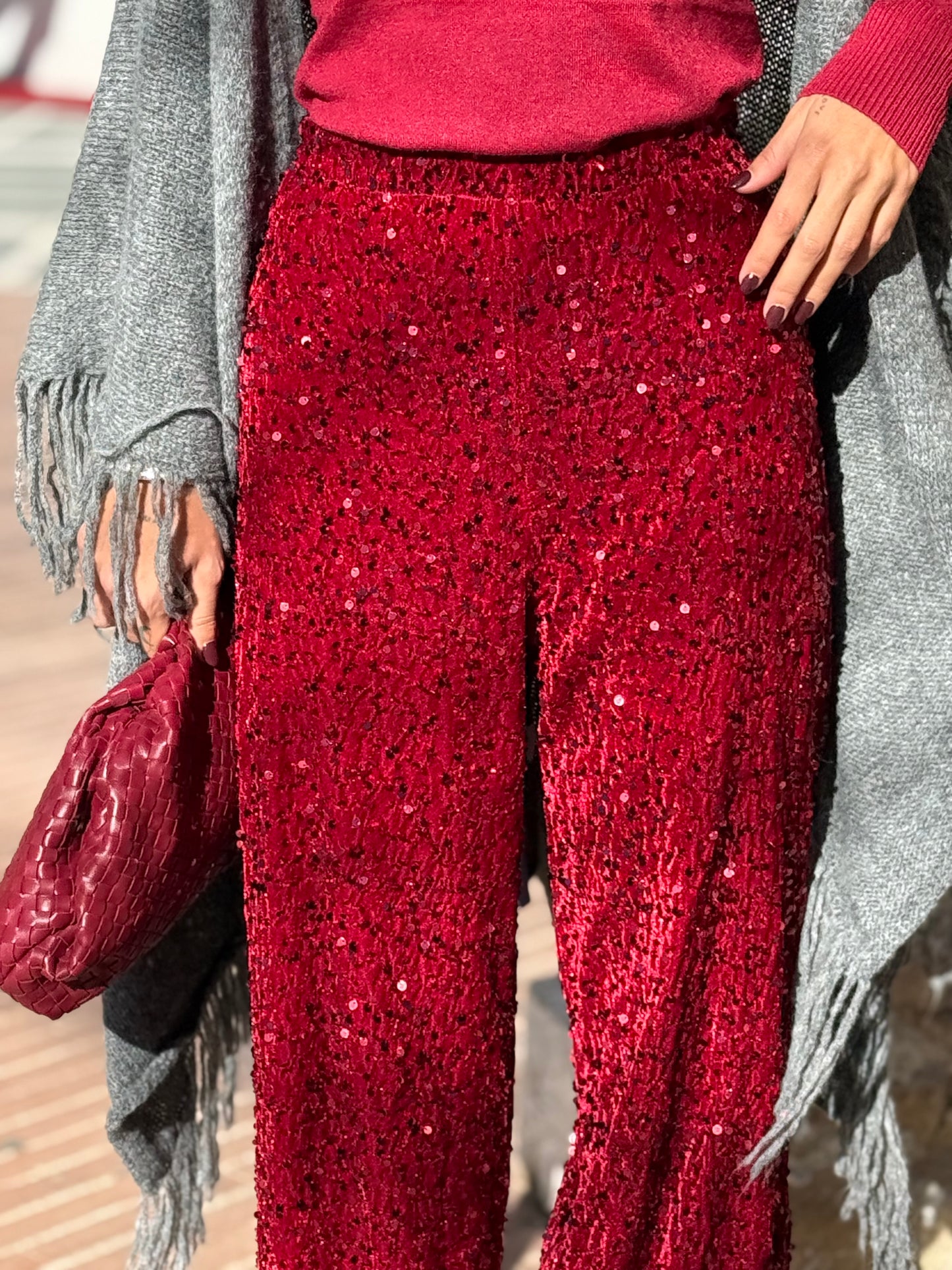 PANTALON TERCIOPELO PAILLETES