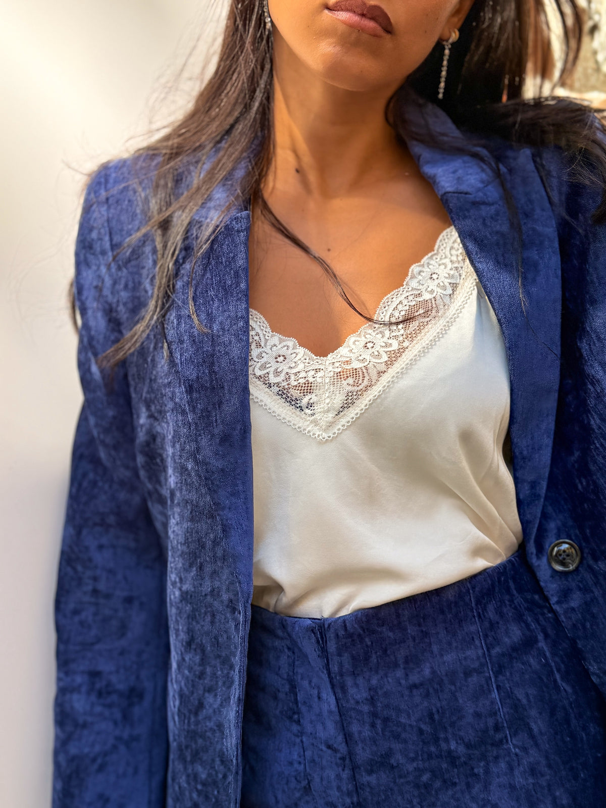 BLAZER VELVET BLUE