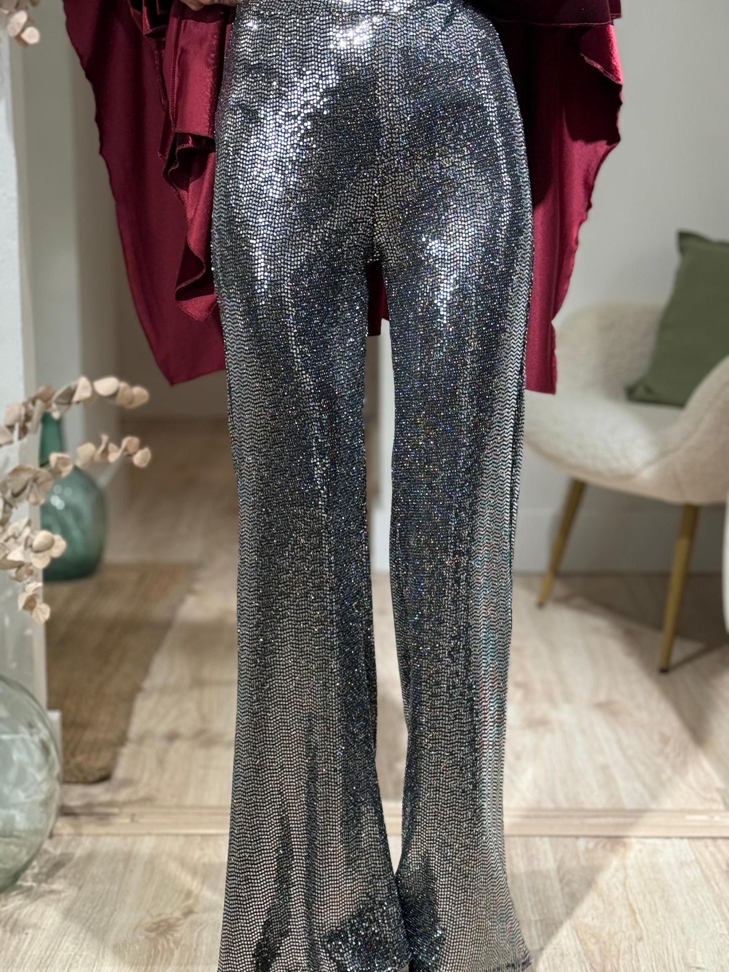 PANTALON PARTY SILVER